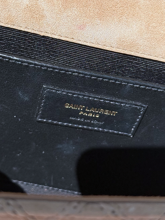 YSL - Beige Envelope Shoulder Bag (M)